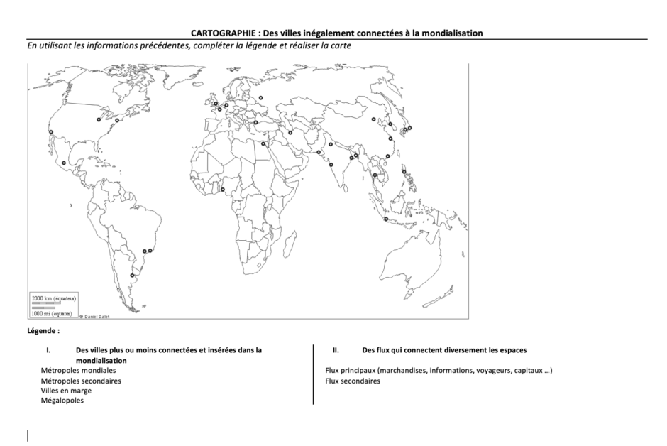 Des Villes Inégalement Connectées Aux Réseaux De La Mondialisation 4ème Archives - Edumooc Histoire-géographie- séances de cours/ cours